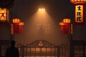 《配音棚零点之后》配音演员在零点对着话筒的侧影